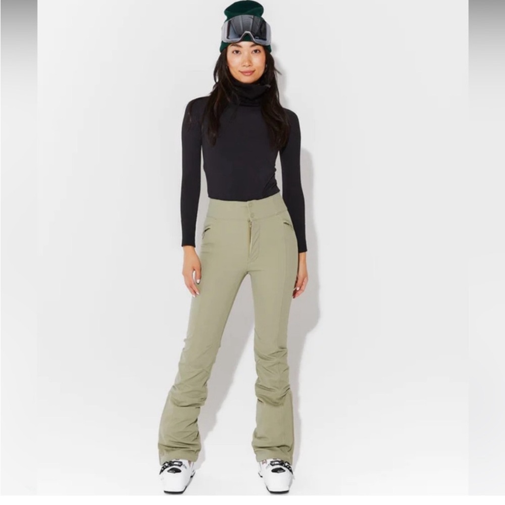 NWT Halfdays Emma Soft Shell Ski Pant Sage Green
